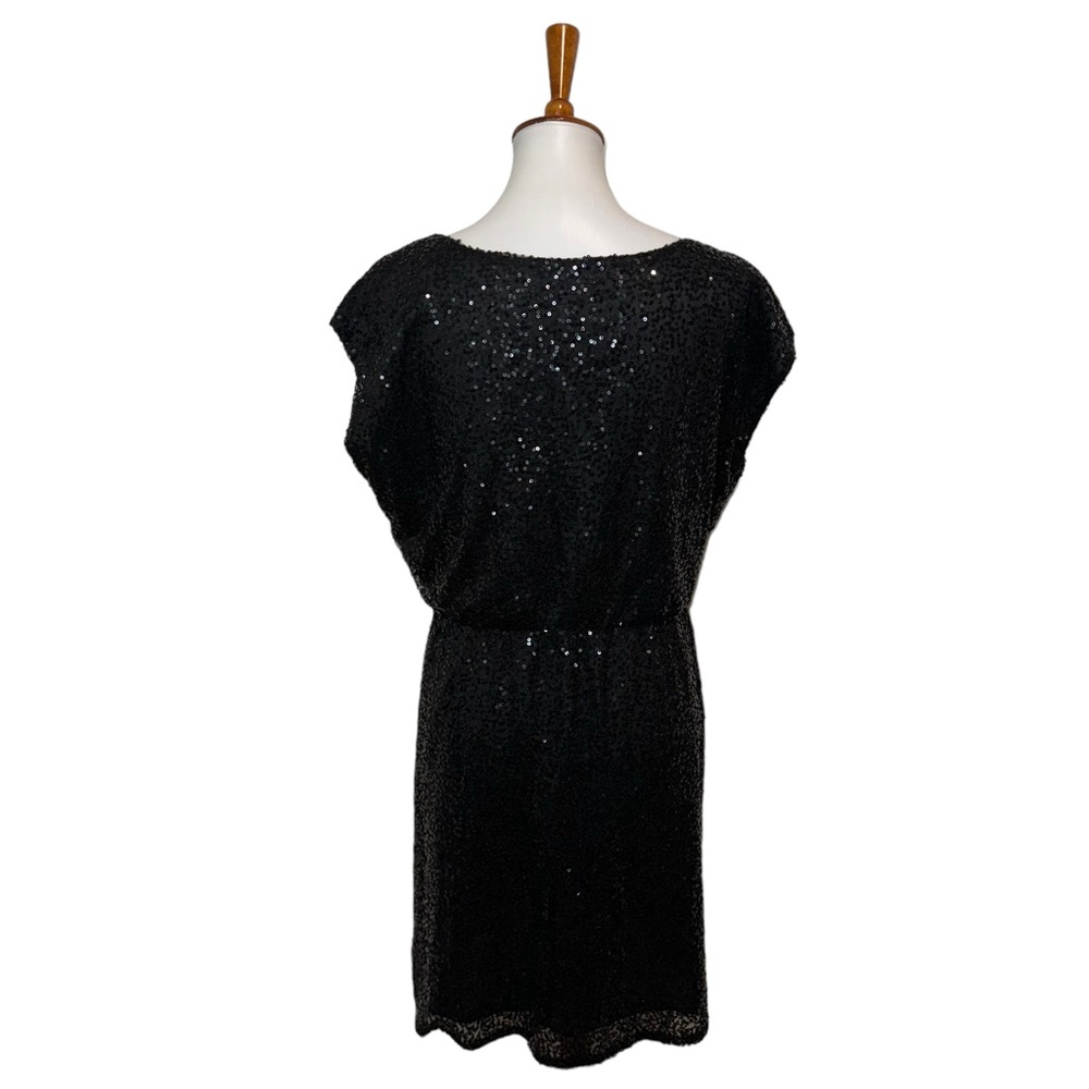 J. Crew Factory Sequin Dress Black Size 8 - Picture 3 of 5